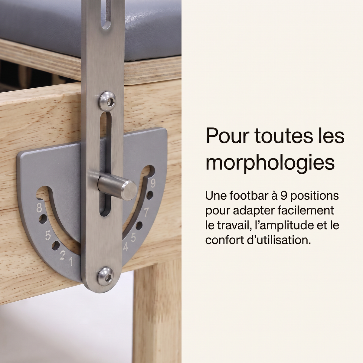 Reformer Pilates Tradition en chêne